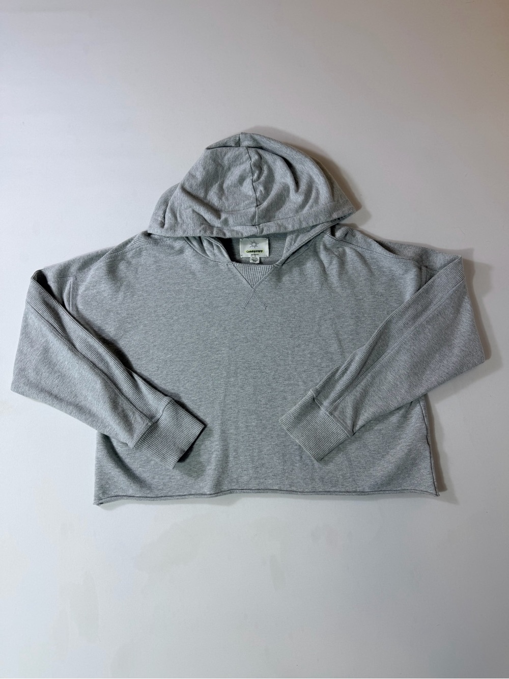 OFFLINE by Aerie Womens Gray Cropped Hoodie Sweatshirt Women’s Size XS